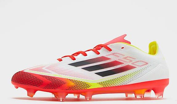 Adidas F50 Pro Firm Ground Voetbalschoenen Cloud White Core Black Solar Yellow- Heren Cloud White Core Black Solar Yellow