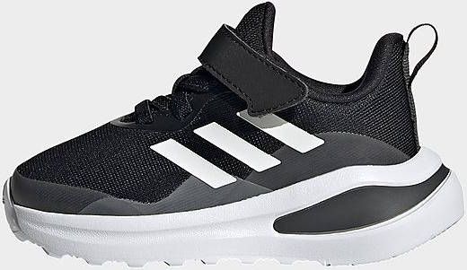 Adidas FortaRun Elastic Lace Top Strap Hardloopschoenen Core Black Cloud White Grey Six