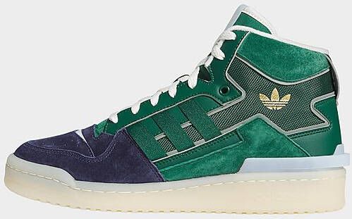 Adidas Originals Forum Exhibit Mid Schoenen Shadow Navy Team Dark Green Team Coll Burgundy 2- Dames