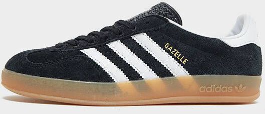 adidas Originals Gazelle Indoor Core Black Cloud White Gum- Dames Core Black Cloud White Gum