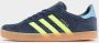 Adidas Originals Gazelle Junior Night Indigo Solar Yellow Light Blue Night Indigo Solar Yellow Light Blue - Thumbnail 3