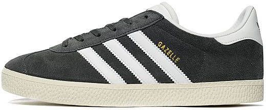 adidas Originals Gazelle Schoenen Dark Grey Heather Footwear White Gold Metallic Kind