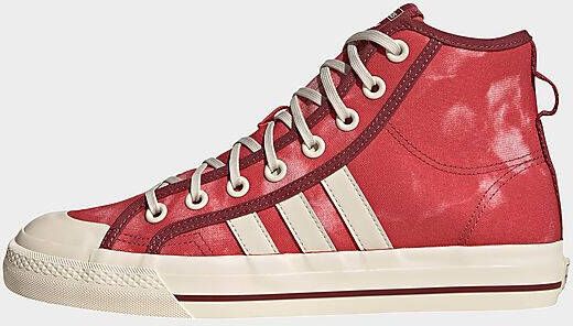 Adidas Originals Nizza Hi RF Schoenen Crew Red Wonder White Wonder White- Dames