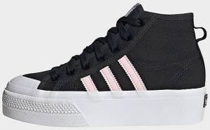 Adidas Originals Nizza Platform Mid Schoenen Core Black Clear Pink Cloud White