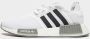 Adidas Originals Nmd_R1 Primeblue Witte Sneakers met Zwarte Inzetstukken White - Thumbnail 3