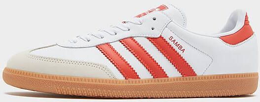 adidas Originals Samba OG Cloud White Solar Red Off White- Dames Cloud White Solar Red Off White