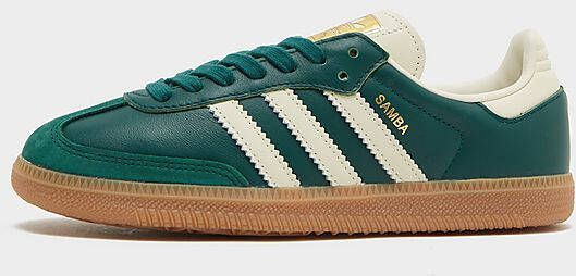 adidas Originals Samba OG Dames Collegiate Green Cream White Gold Metallic- Dames Collegiate Green Cream White Gold Metallic