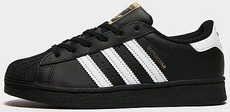 Adidas superstar trainers sales white black foundation