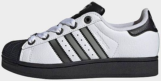 Adidas Superstar Sneakers Unisex Wit 2 3 Mesh Synthetisch