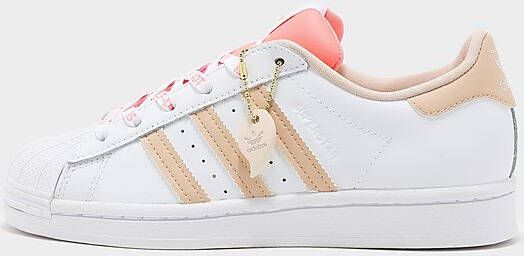 Adidas Originals Superstar Schoenen Cloud White Halo Blush Acid Red- Dames