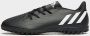 Adidas Performance Predator Edge.4 TF Sr. voetbalschoenen zwart wit - Thumbnail 4
