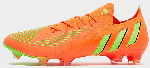 Adidas Predator Edge.1 Low Firm Ground Voetbalschoenen Solar Red Team Solar Green Core Black Dames