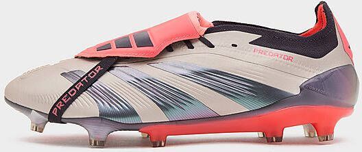 Adidas Predator Elite Fold-Over Tongue Firm Ground Voetbalschoenen Platinum Metallic Aurora Black Carbon- Heren Platinum Metallic Aurora Black Carbon