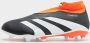 Adidas Predator League Laceless FG Core Black Cloud White Solar Red- Core Black Cloud White Solar Red - Thumbnail 2