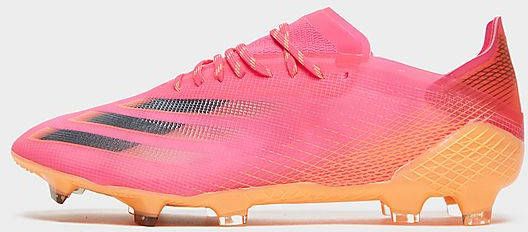 Adidas X Ghosted.1 Firm Ground Voetbalschoenen Shock Pink Core Black Screaming Orange Dames