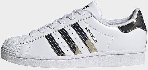 Adidas SUPERSTAR White Silver Metallic Core Black Dames - Schoenen.nl