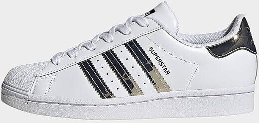 analogie stad voormalig Adidas SUPERSTAR Cloud White Silver Metallic Core Black Dames - Schoenen.nl