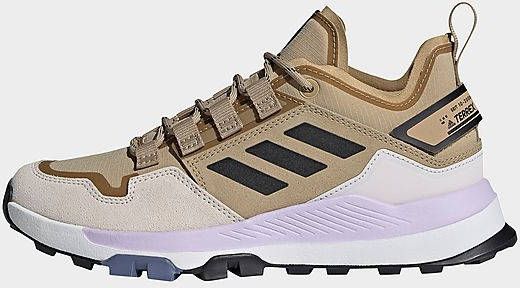 Adidas Terrex Hikster Low Hiking Schoenen Beige Tone Core Black Purple Tint  Dames - Schoenen.nl