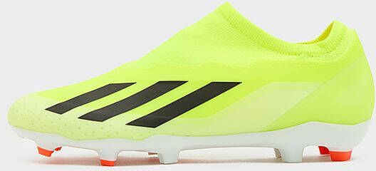 Adidas X Crazyfast League Laceless FG Team Solar Yellow 2 Core Black Cloud White- Heren Team Solar Yellow 2 Core Black Cloud White
