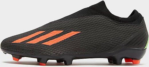 Adidas X Speedportal.3 Veterloze Firm Ground Voetbalschoenen Core Black Solar Red Solar Green Dames