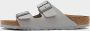 Birkenstock Antiek Wit Suède Leren Sliders White Heren - Thumbnail 3