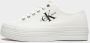 Calvin Klein Vulcanized Flatform Laceup Lage sneakers Dames Wit - Thumbnail 4