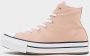 Converse Verhoogde Stoffige High-Top Sneakers Pink Dames - Thumbnail 4