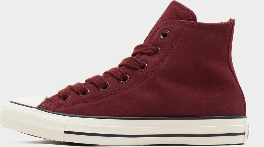 Converse All Star High Suede Dames Rood- Dames Rood
