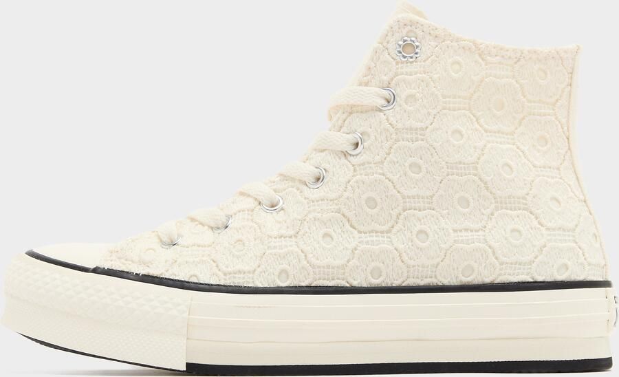 Converse All Star Platform Crochet Junior Wit Kind Wit