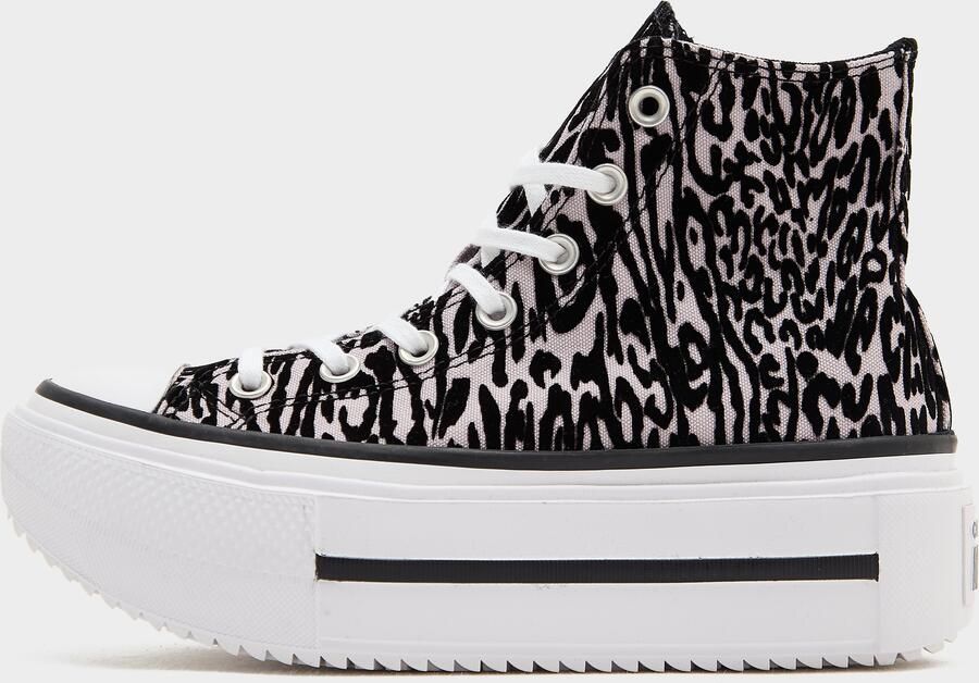 Converse Lift High Double Stack Dames Zwart- Dames Zwart