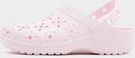 Crocs Classic Floral Clog Junior Pink Kind Pink