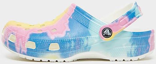 Crocs Classic Tie Dye Graphic Clog White Multi Schoenmaat 34 37 Slides & sandalen 205453 94S - Foto 3