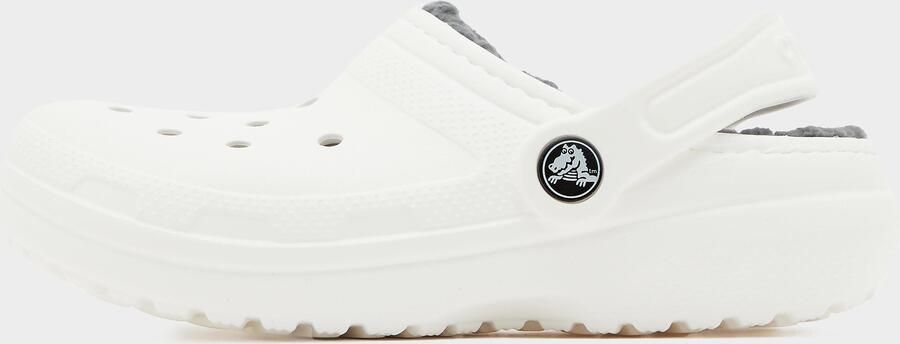 Crocs Kid's Classic Lined Clog Pantoffels maat C12 wit grijs - Foto 3