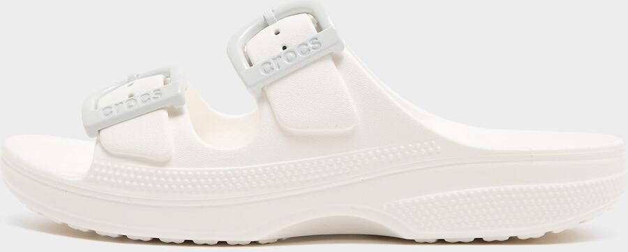 Crocs Saturday Enamel Buckle Sandal Dames Wit- Dames Wit