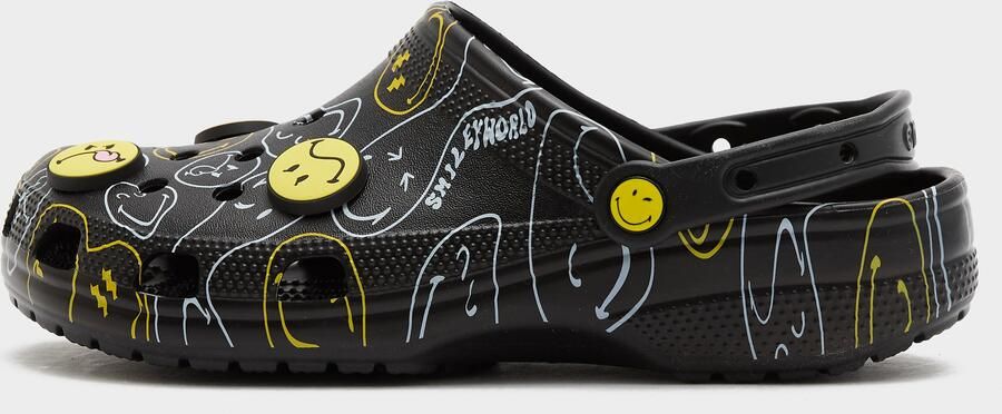 Crocs x SmileyWorld Classic Clog Zwart- Heren Zwart - Foto 2