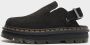 Dr. Martens ZebZag Suede Mules Black- Black - Thumbnail 4