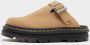 Dr. Martens Zebzag Suede Mules Brown- Brown - Thumbnail 3