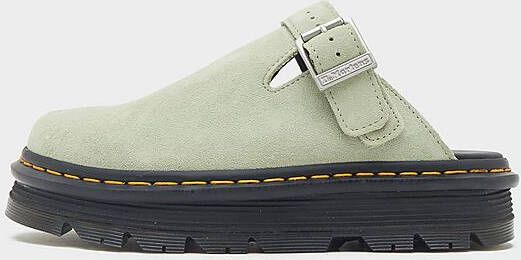 Dr. Martens ZebZag Suede Mules Dames Green- Dames Green