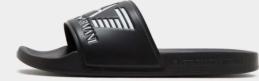 Ea7 Emporio Armani Teenslippers Visibility Logo Slides Black White - Foto 9