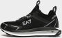 Emporio Armani EA7 Zwarte Witte Mesh Sneaker voor Hardlopen en Training Black Heren - Thumbnail 4