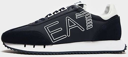 Emporio Armani EA7 Witte Leren en Textielsneakers Multicolor Heren - Foto 4