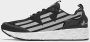 Emporio Armani EA7 Unisex Sneaker Hardlopen Training Mesh Rubber Zwart Zilver Black Heren - Thumbnail 4