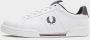 Fred Perry men's shoes leather trainers sneakers b722 Wit Heren - Thumbnail 3