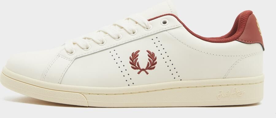 Fred Perry B721 Leather Wit- Heren Wit