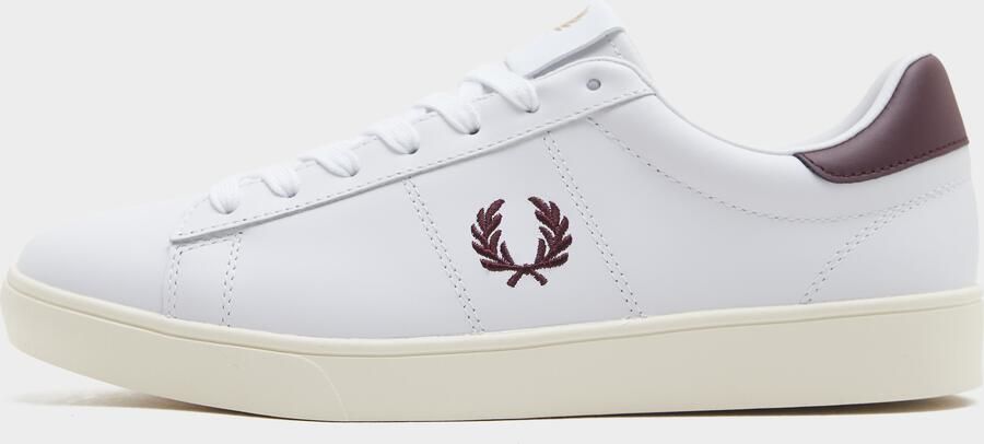Fred Perry Spencer Leather Wit- Heren Wit