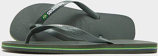 Havaianas Brazil Logo Flip Flops Green- Heren Green