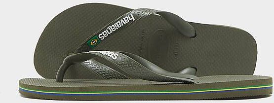 Havaianas Brazil Logo Flip Flops Green- Heren Green