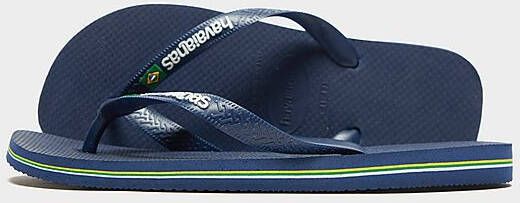 Havaianas Brazil Logo Flip Flops Navy- Heren Navy