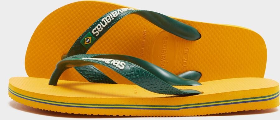 Havaianas Brazil Logo Flip Flops Dames Geel- Dames Geel
