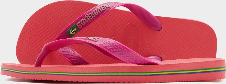 Havaianas Brasil Logo Slippers en Sandalen Dames Roze Plastic - Foto 4